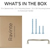 image:imageRavinte Brushed Gold Zinc Alloy Cabinet Handles5 Pulls20 PackBrushed Nickel