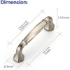 image:imageRavinte Brushed Gold Zinc Alloy Cabinet Handles5 Pulls20 PackBrushed Nickel