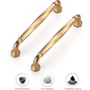 image:imageRavinte Brushed Gold Zinc Alloy Cabinet Handles5 Pulls20 PackChampagne Bronze