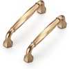 image:imageRavinte Brushed Gold Zinc Alloy Cabinet Handles5 Pulls20 PackChampagne Bronze