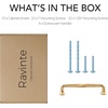 image:imageRavinte Brushed Gold Zinc Alloy Cabinet Handles5 Pulls20 PackChampagne Bronze