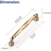 image:imageRavinte Brushed Gold Zinc Alloy Cabinet Handles5 Pulls20 PackChampagne Bronze