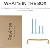 image:imageRavinte Brushed Gold Zinc Alloy Cabinet Handles5 Pulls20 PackChampagne Bronze