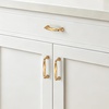 image:imageRavinte Brushed Gold Zinc Alloy Cabinet Handles5 Pulls20 PackChampagne Bronze