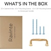 image:imageRavinte Brushed Gold Zinc Alloy Cabinet Handles5 Pulls20 PackChampagne Bronze