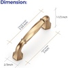 image:imageRavinte Brushed Gold Zinc Alloy Cabinet Handles5 Pulls20 PackChampagne Bronze