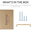 image:imageRavinte Brushed Gold Zinc Alloy Cabinet Handles5 Pulls20 PackChampagne Bronze