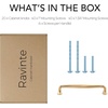 image:imageRavinte Brushed Gold Zinc Alloy Cabinet Handles5 Pulls20 PackChampagne Bronze