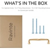 image:imageRavinte Brushed Gold Zinc Alloy Cabinet Handles5 Pulls20 PackChampagne Bronze