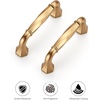 image:imageRavinte Brushed Gold Zinc Alloy Cabinet Handles5 Pulls20 PackChampagne Bronze