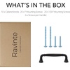 image:imageRavinte Brushed Gold Zinc Alloy Cabinet Handles5 Pulls20 PackMatte Black