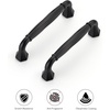 image:imageRavinte Brushed Gold Zinc Alloy Cabinet Handles5 Pulls20 PackMatte Black