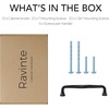 image:imageRavinte Brushed Gold Zinc Alloy Cabinet Handles5 Pulls20 PackMatte Black