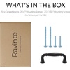 image:imageRavinte Brushed Gold Zinc Alloy Cabinet Handles5 Pulls20 PackMatte Black