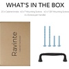 image:imageRavinte Brushed Gold Zinc Alloy Cabinet Handles5 Pulls20 PackMatte Black