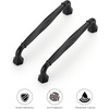 image:imageRavinte Brushed Gold Zinc Alloy Cabinet Handles5 Pulls20 PackMatte Black