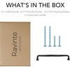 image:imageRavinte Brushed Gold Zinc Alloy Cabinet Handles5 Pulls20 PackMatte Black