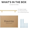 image:imageRavinte Champagne Gold Handles Square Cabinet Hardware 312 Inch 20 Pack10 Hole Center