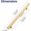 image:imageRavinte Champagne Gold Handles Square Cabinet Hardware 312 Inch 20 Pack10 Hole Center