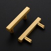 image:imageRavinte Champagne Gold Handles Square Cabinet Hardware 312 Inch 20 Pack212 Hole Center