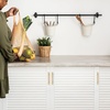 image:imageRavinte Champagne Gold Handles Square Cabinet Hardware 312 Inch 20 Pack334 Hole Center
