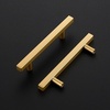 image:imageRavinte Champagne Gold Handles Square Cabinet Hardware 312 Inch 20 Pack4 Hole Center