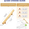 image:imageRavinte Champagne Gold Handles Square Cabinet Hardware 312 Inch 20 Pack4 Hole Center