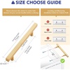 image:imageRavinte Champagne Gold Handles Square Cabinet Hardware 312 Inch 20 Pack412 Hole Center