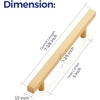 image:imageRavinte Champagne Gold Handles Square Cabinet Hardware 312 Inch 20 Pack5 Hole Center