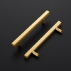 image:imageRavinte Champagne Gold Handles Square Cabinet Hardware 312 Inch 20 Pack5 Hole Center
