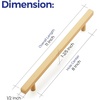 image:imageRavinte Champagne Gold Handles Square Cabinet Hardware 312 Inch 20 Pack8 Hole Center
