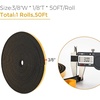 image:imageRavinte Weather Stripping Door Seal 2 x 1 Adhesive Foam Tape 65 FTBlack