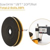 image:imageRavinte Weather Stripping Door Seal 2 x 1 Adhesive Foam Tape 65 FTBlack