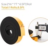 image:imageRavinte Weather Stripping Door Seal 2 x 1 Adhesive Foam Tape 65 FTBlack