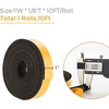 image:imageRavinte Weather Stripping Door Seal 2 x 1 Adhesive Foam Tape 65 FTBlack