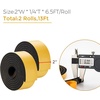 image:imageRavinte Weather Stripping Door Seal 2 x 1 Adhesive Foam Tape 65 FTBlack