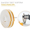 image:imageRavinte Weather Stripping Door Seal 2 x 1 Adhesive Foam Tape 65 FTWhite