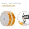 image:imageRavinte Weather Stripping Door Seal 2 x 1 Adhesive Foam Tape 65 FTWhite