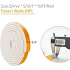image:imageRavinte Weather Stripping Door Seal 2 x 1 Adhesive Foam Tape 65 FTWhite
