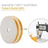 image:imageRavinte Weather Stripping Door Seal 2 x 1 Adhesive Foam Tape 65 FTWhite