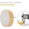 image:imageRavinte Weather Stripping Door Seal 2 x 1 Adhesive Foam Tape 65 FTWhite
