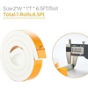 image:imageRavinte Weather Stripping Door Seal 2 x 1 Adhesive Foam Tape 65 FTWhite
