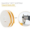 image:imageRavinte Weather Stripping Door Seal 2 x 1 Adhesive Foam Tape 65 FTWhite