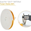 image:imageRavinte Weather Stripping Door Seal 2 x 1 Adhesive Foam Tape 65 FTWhite