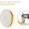 image:imageRavinte Weather Stripping Door Seal 2 x 1 Adhesive Foam Tape 65 FTWhite