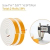 image:imageRavinte Weather Stripping Door Seal 2 x 1 Adhesive Foam Tape 65 FTWhite