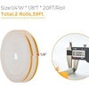 image:imageRavinte Weather Stripping Door Seal 2 x 1 Adhesive Foam Tape 65 FTWhite
