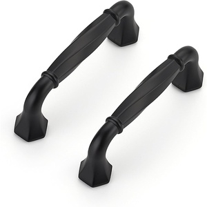image:imageRavinte Brushed Gold Zinc Alloy Cabinet Handles5 Pulls20 PackMatte Black