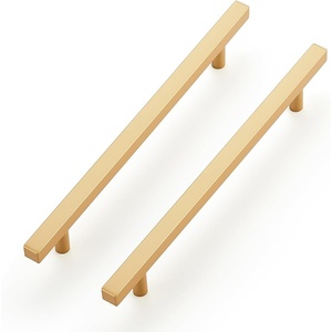 image:imageRavinte Champagne Gold Handles Square Cabinet Hardware 312 Inch 20 Pack8 Hole Center