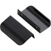 image:imageRavinte 40 Pack Finger Pulls 128mm5 Hole Center Black Cabinet Handle10